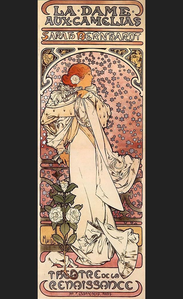 Alphonse Maria Mucha La Dame aux Camelias